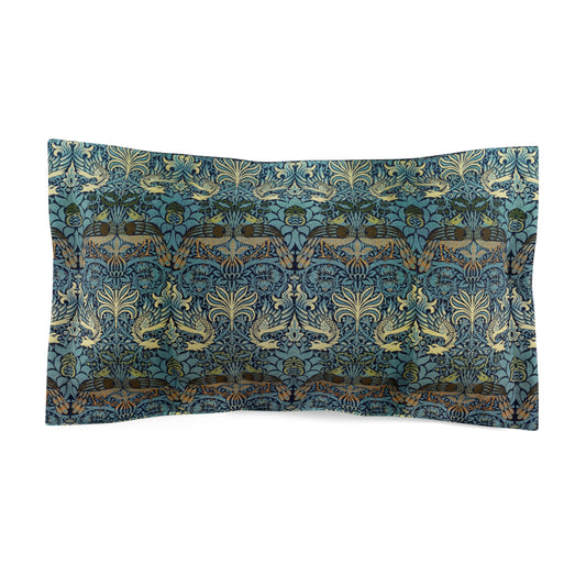 william-morris-co-microfibre-pillow-sham-peacock-and-dragon-collection-1