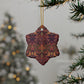 Ceramic Christmas Ornaments inspired by William Morris - Dove & Rose Collection - Double Sided Print: 1pc, 3pcs, 5pcs, 10pcs