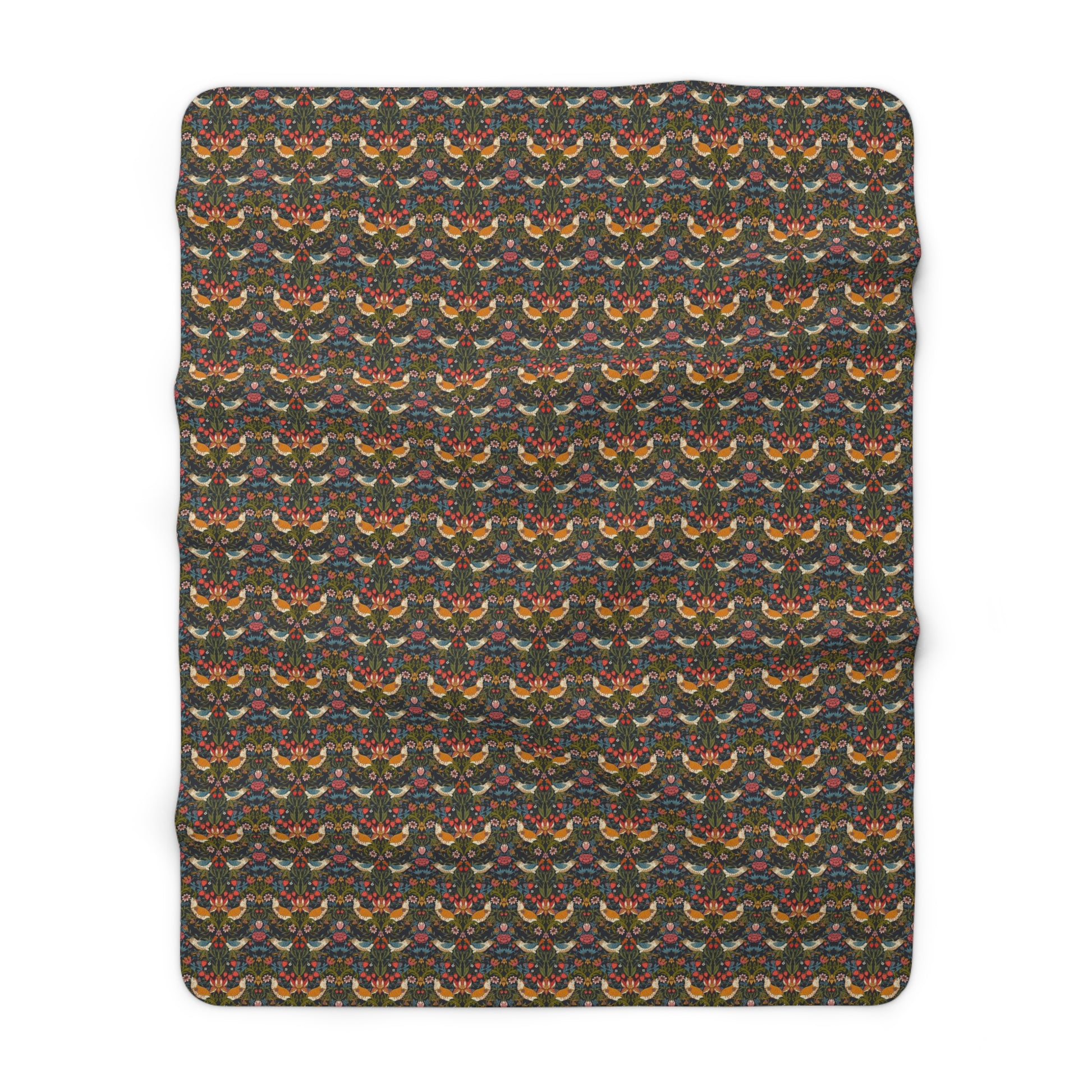 sherpa-fleece-blanket-by-william-morris-strawberry-thief-ebony-3