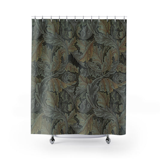 william-morris-co-shower-curtain-acanthus-collection-grey-1