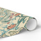 Christmas Wrapping Paper inspired by William Morris - Golden Lily Collection (Mineral)