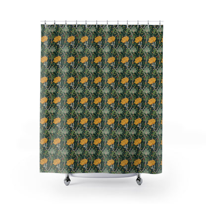 william-morris-co-shower-curtain-chrysanthemum-collection-yellow-1