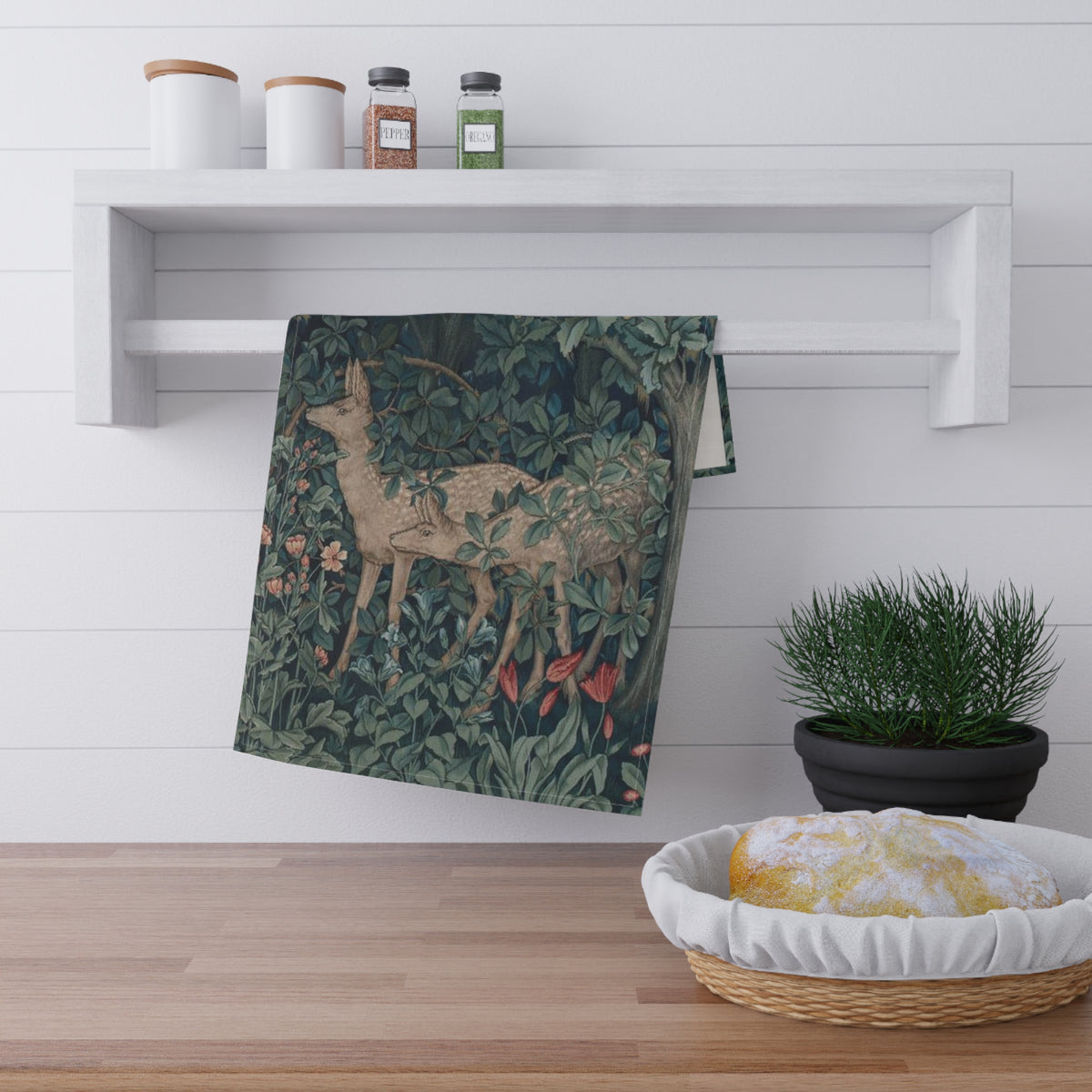 Monthly Subscription Tea Towel + Digital Art Print by William Morris - The Living Beautifully Club