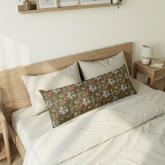 Body Pillow inspired by William Morris - Golden Lily Collection (Midnight)