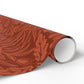 Christmas Wrapping Paper inspired by William Morris - Acorn & Oak Leaves Collection (Rust)