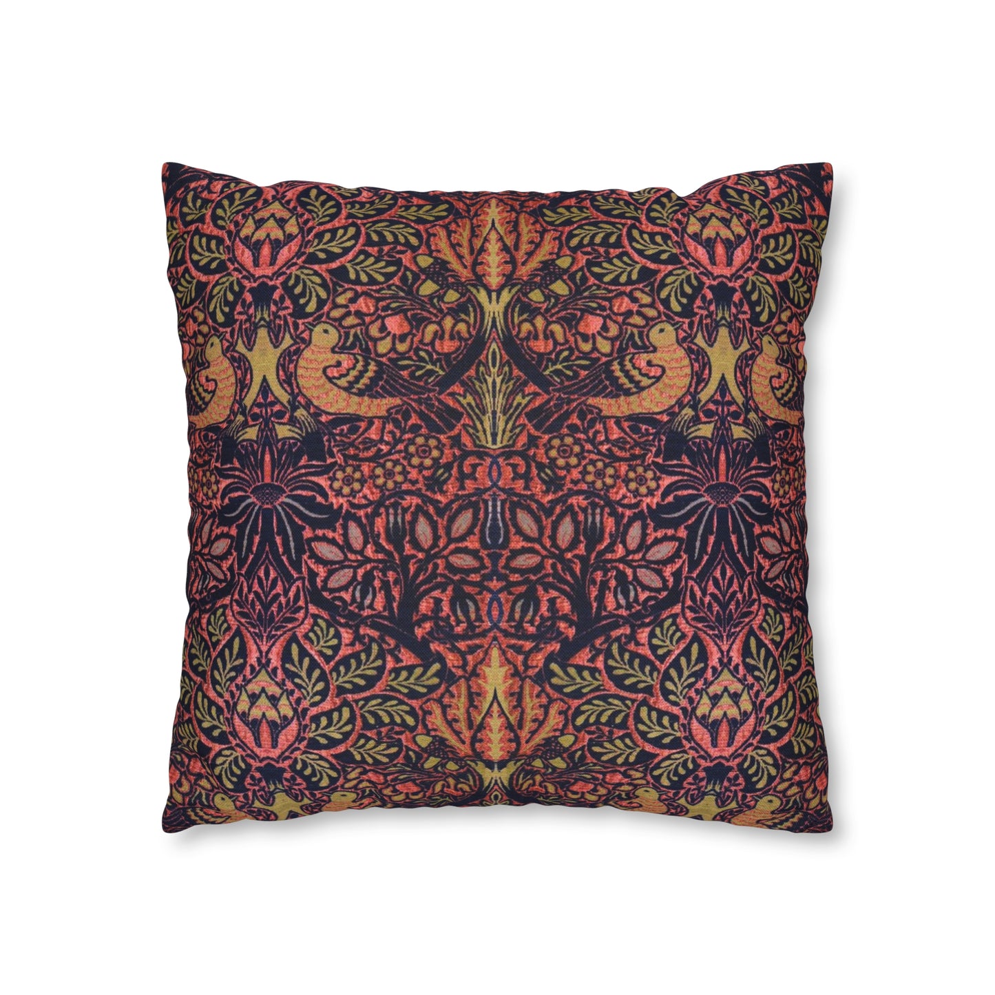 Spun Poly Cushion Cover inspired by William Morris - Dove and Rose Collection