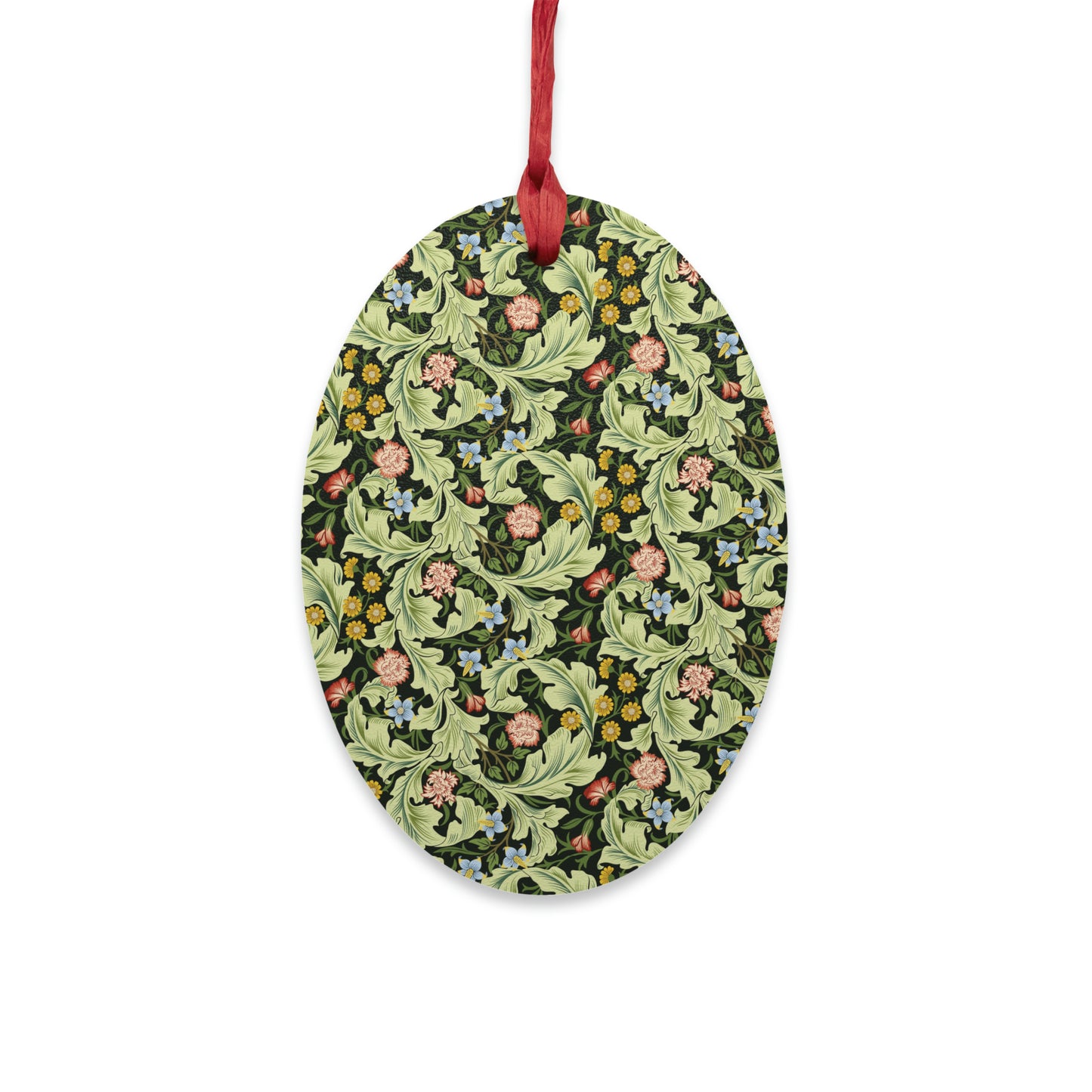 Wooden Christmas Ornaments inspired by William Morris -