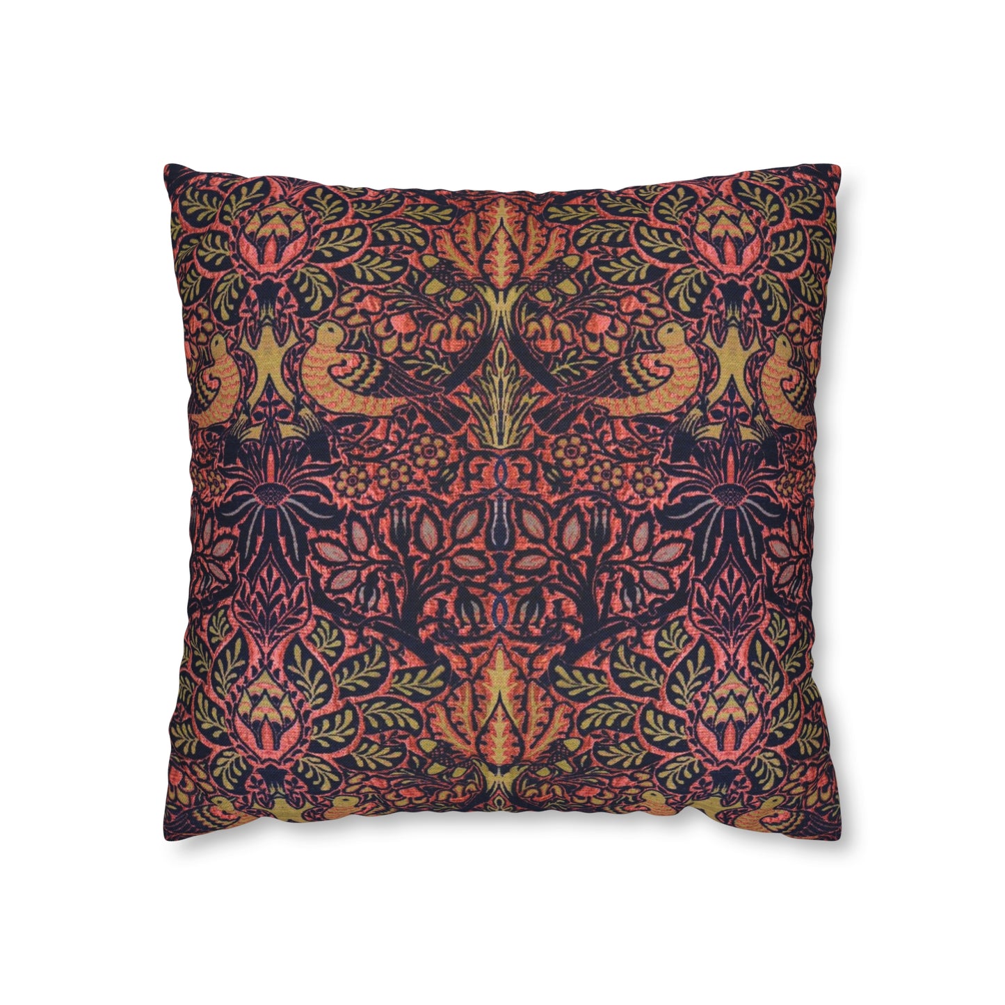 Spun Poly Cushion Cover inspired by William Morris - Dove and Rose Collection