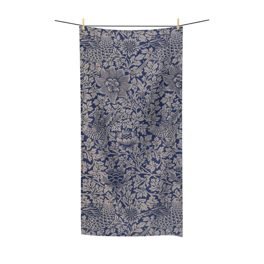 William Morris & Co Luxury Polycotton Towel - Bird and Anemone Collection