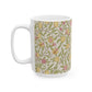 Ceramic Mug inspired by William Morris - Four Fruits Collection (Sand)