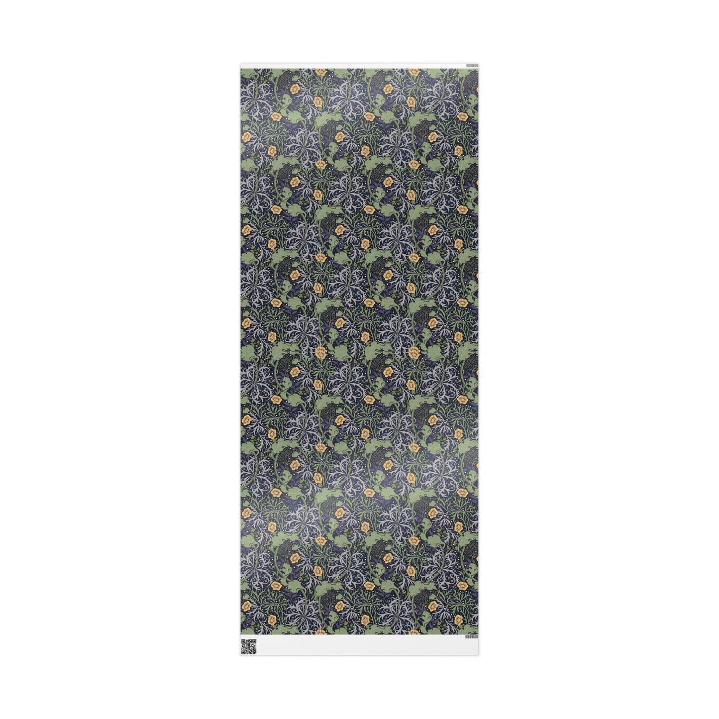 Gift Wrapping Paper inspired by William Morris - Seaweed Collection (Yellow Flower)