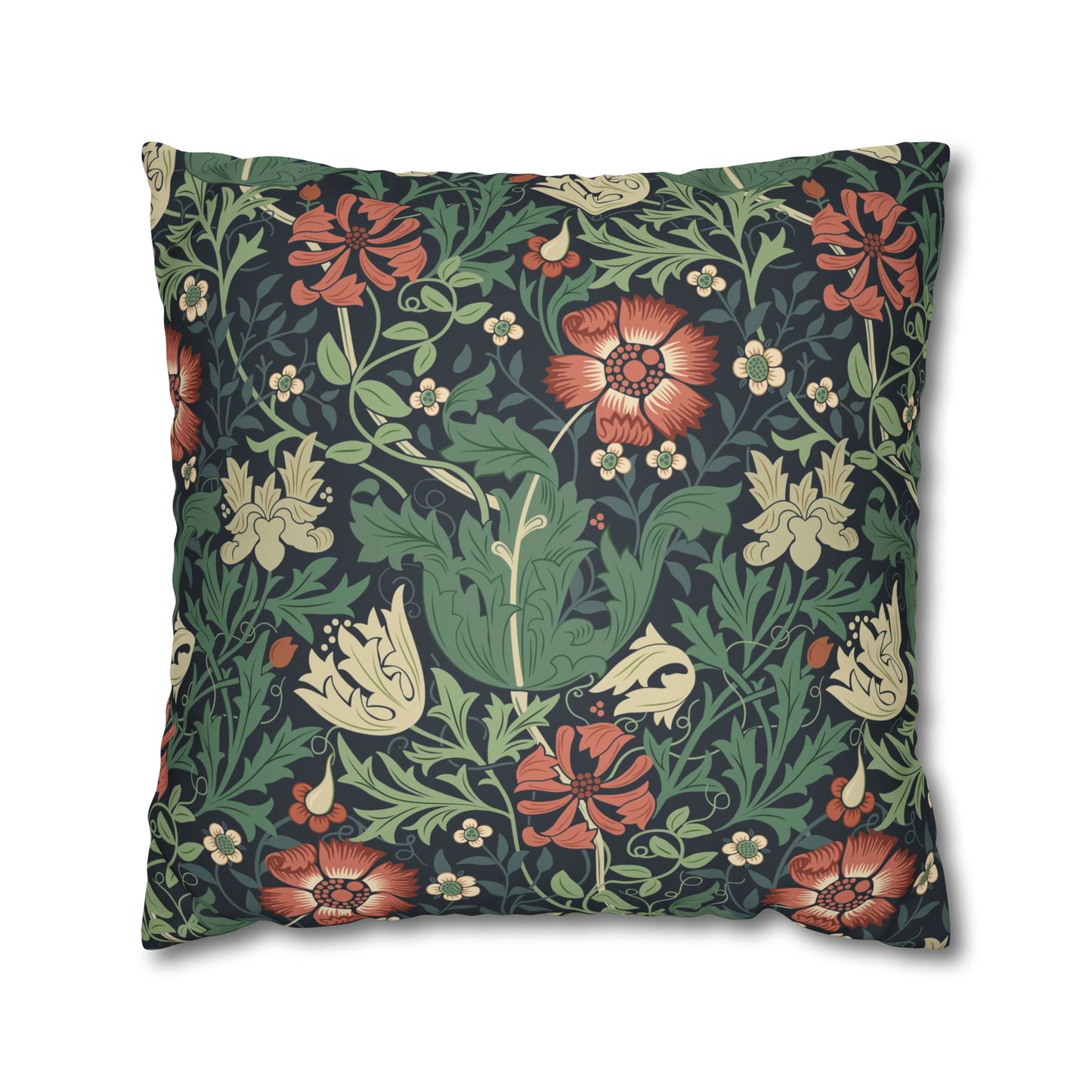 Faux Suede Cushion Cover inspired by William Morris - Compton Collection (Hill Cottage)