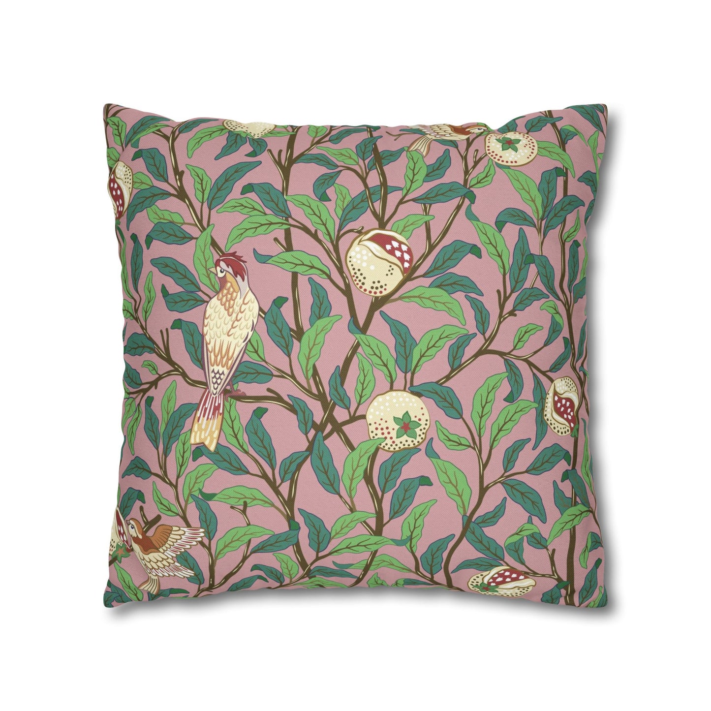 Cushion Cover inspired by William Morris - Bird and Pomegranate Collection (Rosella)
