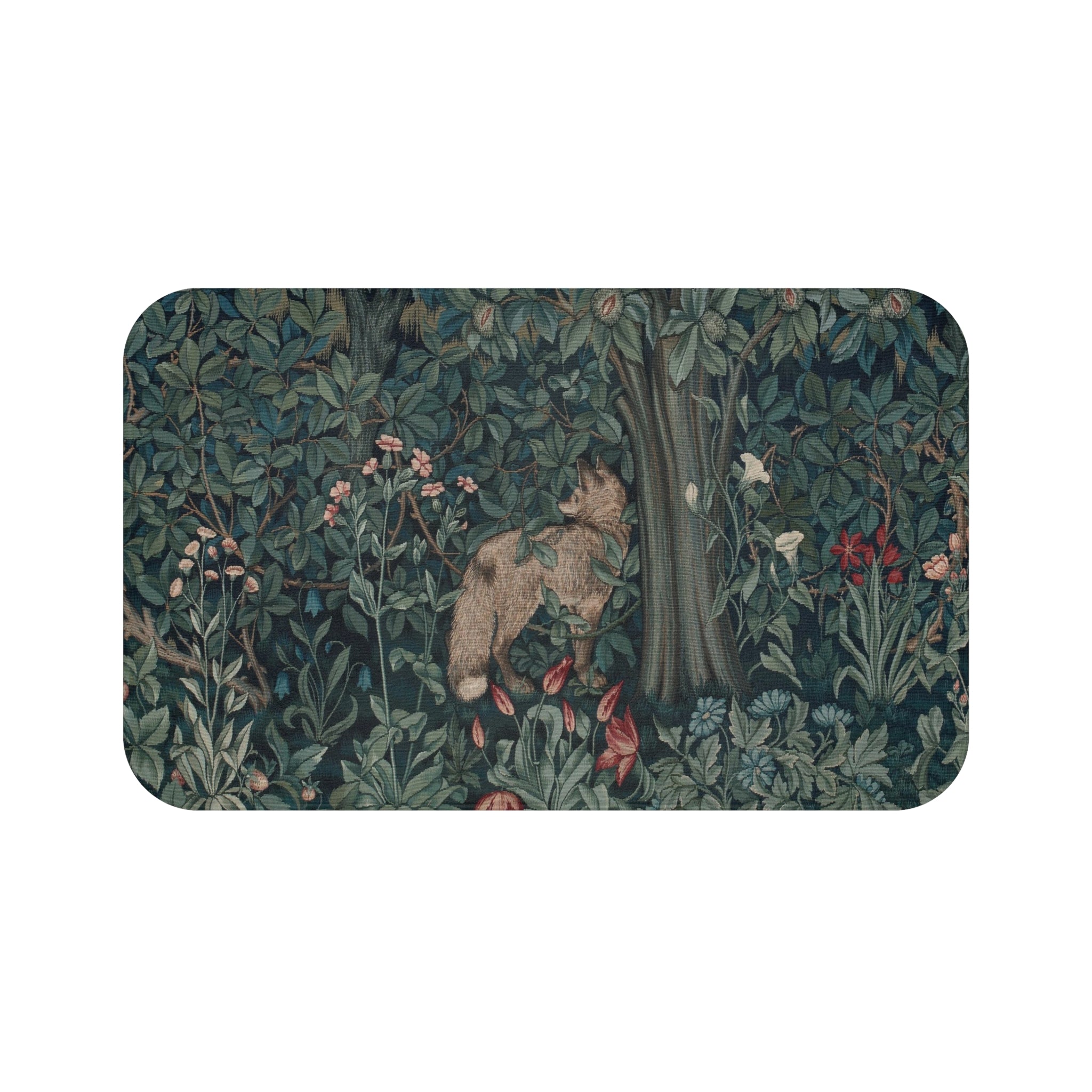 Microfibre Bath Mat by William Morris - Greenery Collection (Fox