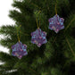 Ceramic Christmas Ornaments inspired by William Morris - Seaweed Collection (Pink Flower) - Double Sided Print: 1pc, 3pcs, 5pcs, 10pcs