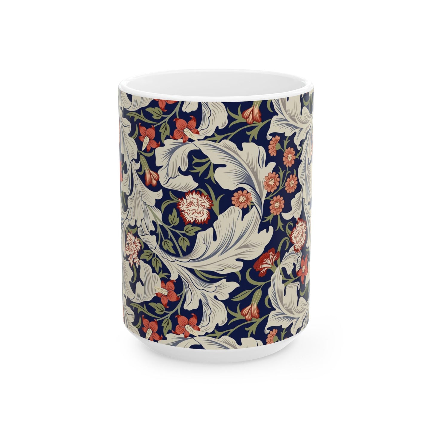 Ceramic Mug inspired by William Morris - Leicester Collection (Royal)