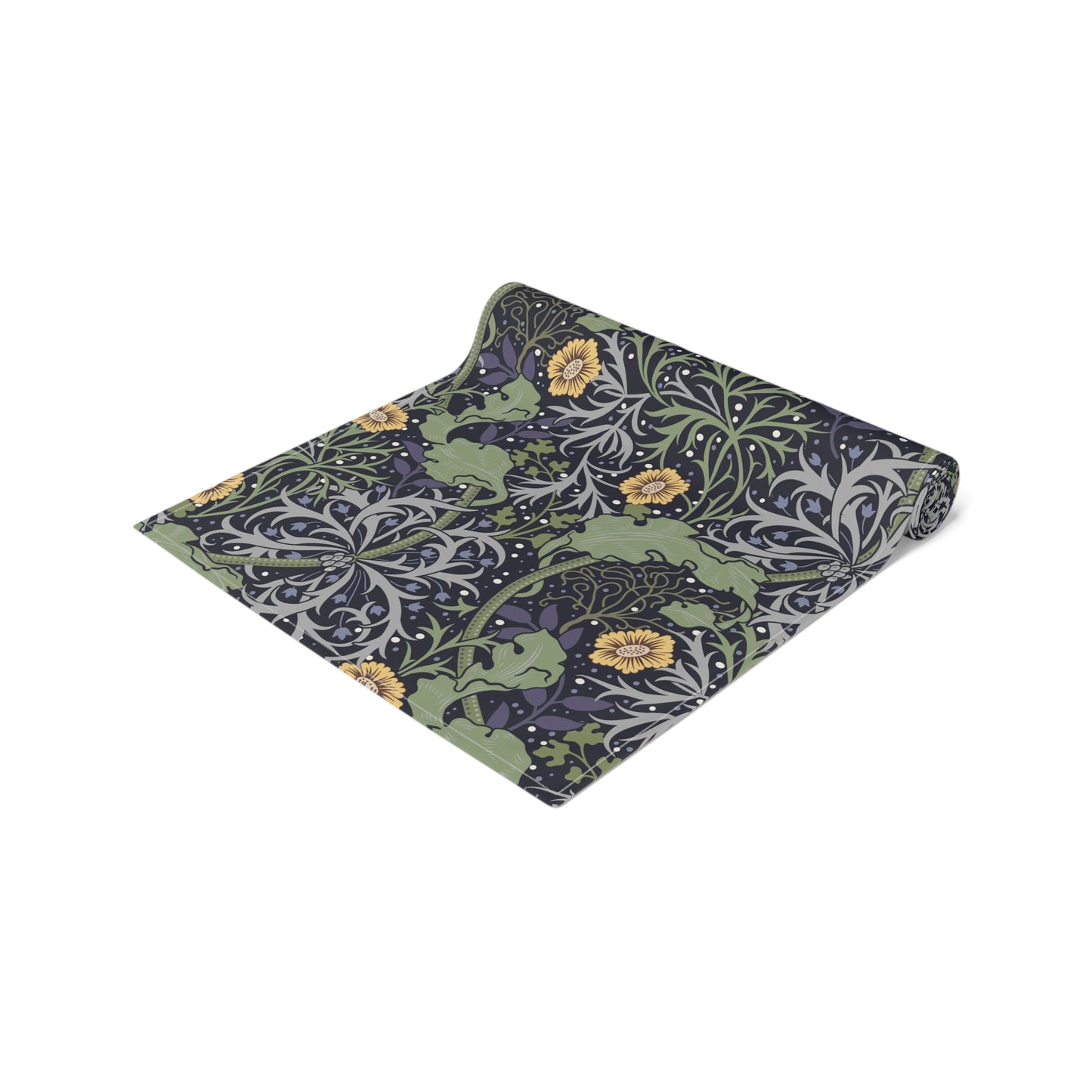 william-morris-co-table-runner-seaweed-collection-yellow-flower-11