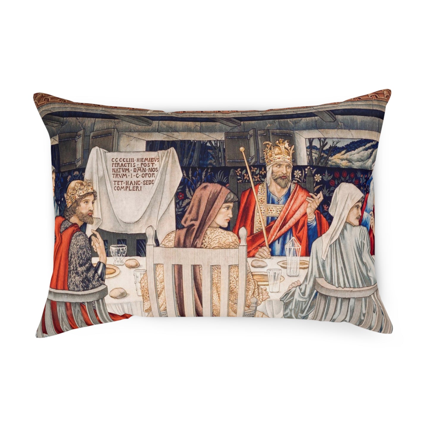 William Morris & Co Cushion and Cover - Holy Grail Collection (Door)