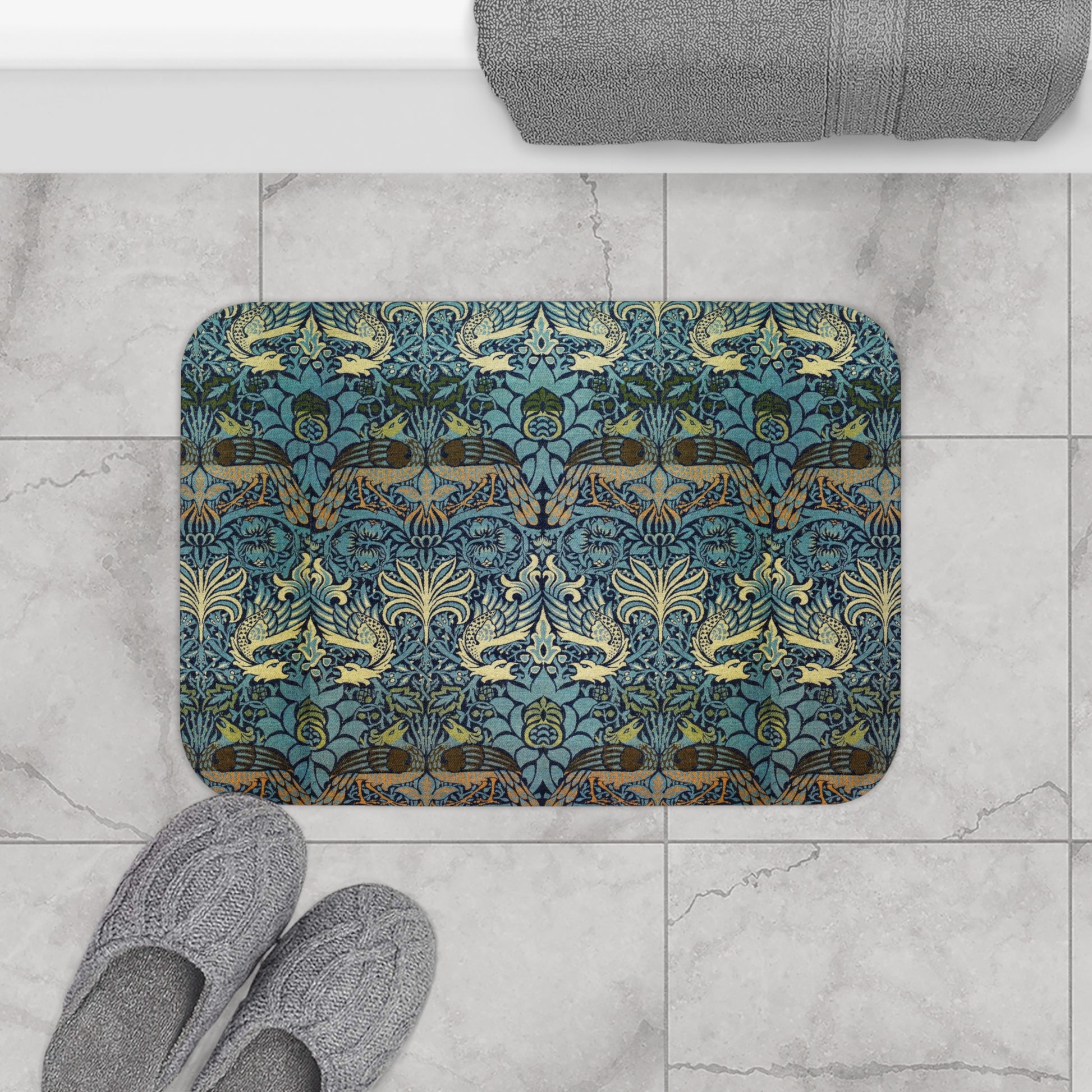  bath-mat-william-morris-peacock-dragon-collection-6