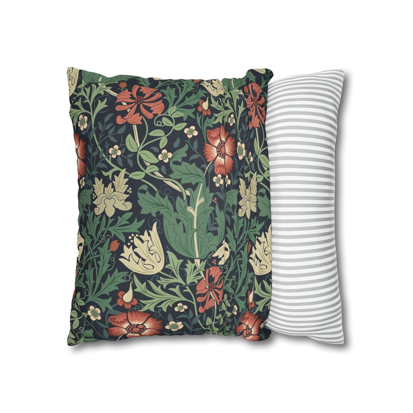 Faux Suede Cushion Cover inspired by William Morris - Compton Collection (Hill Cottage)