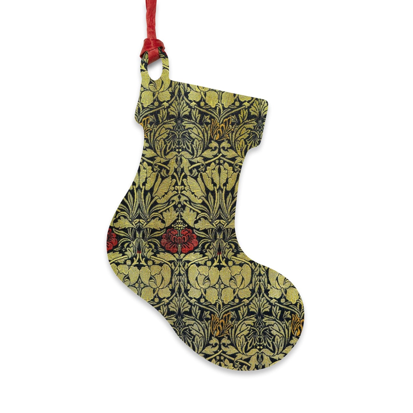 Wooden Christmas Ornaments inspired by William Morris - Tulip & Rose Collection