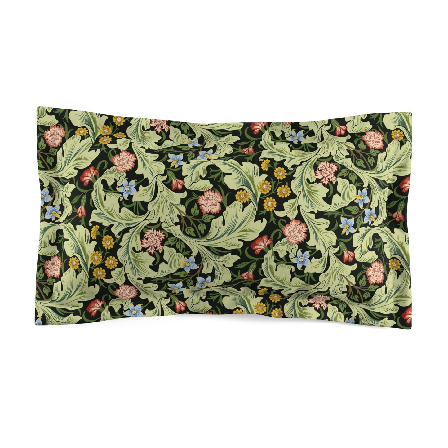 Pillow Sham inspired by William Morris - Leicester Collection (Green) x1