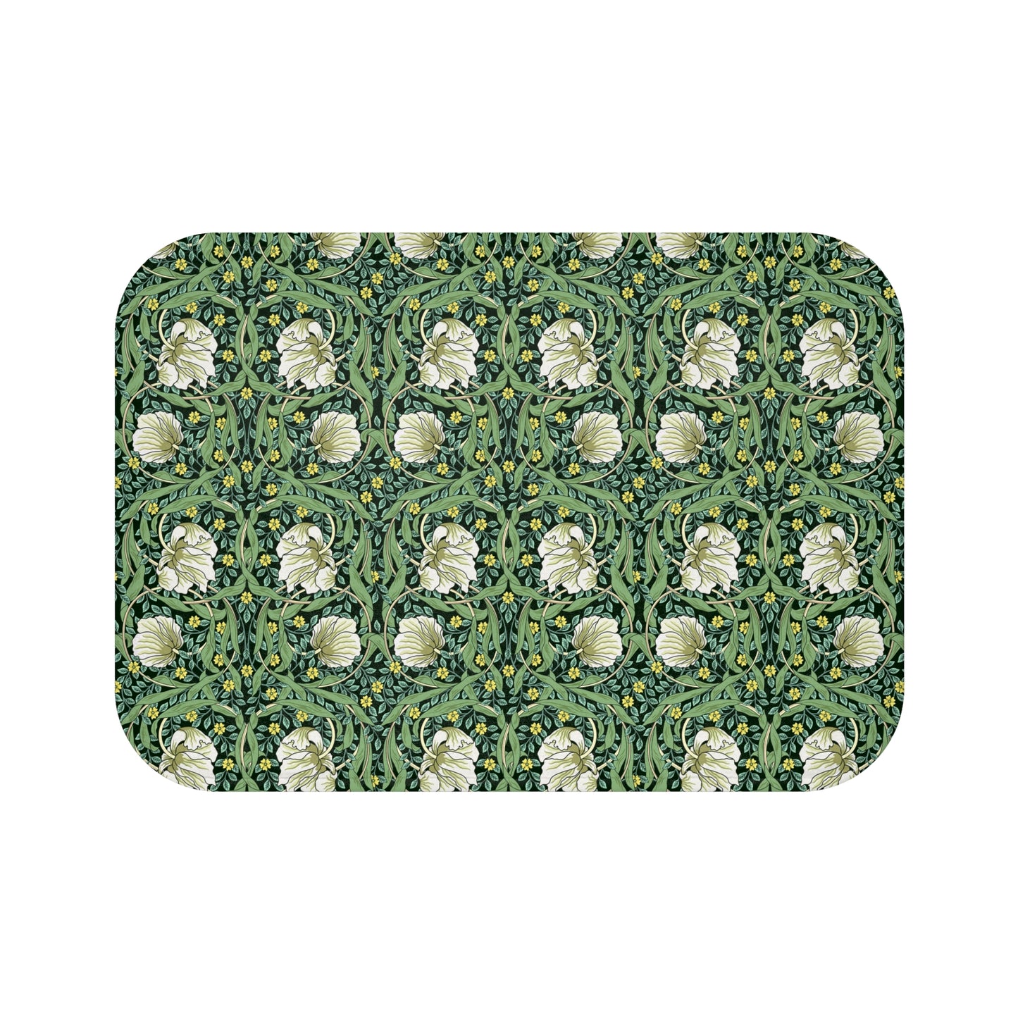 Bath Mat inspired by William Morris - Pimpernel Collection (Green)