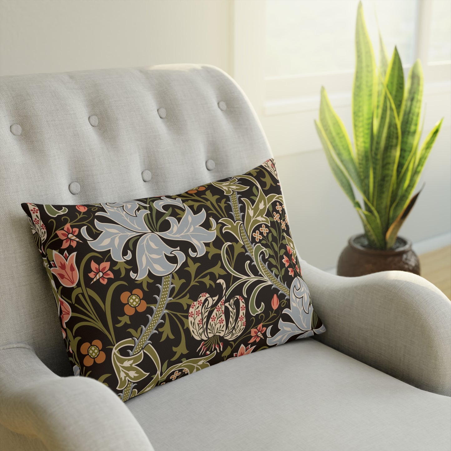 william-morris-co-cotton-drill-cushion-and-cover-golden-lily-collection-midnight-15