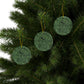 Ceramic Christmas Ornaments inspired by William Morris - Acanthus Collection (Green) - Double Sided Print: 1pc, 3pcs, 5pcs, 10pcs