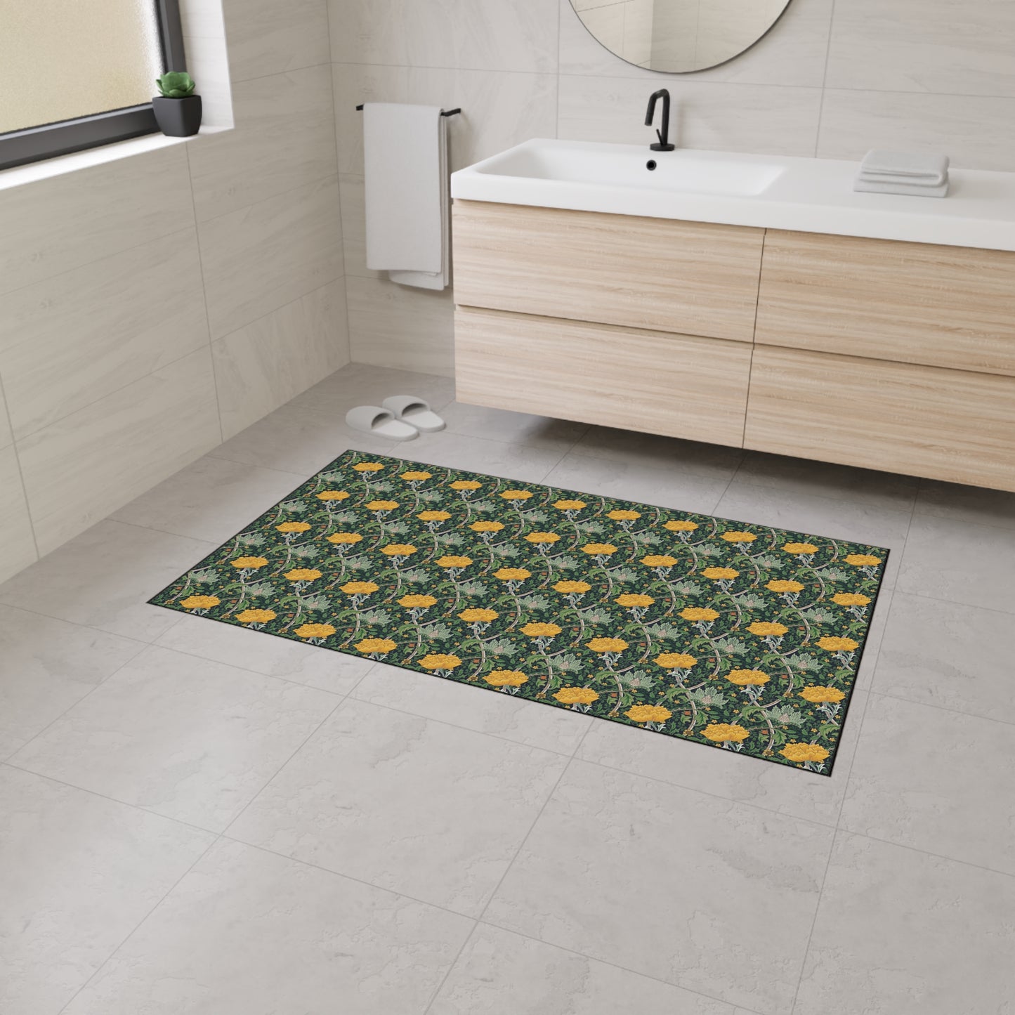 Heavy Duty Floor Mat inspired by William Morris -