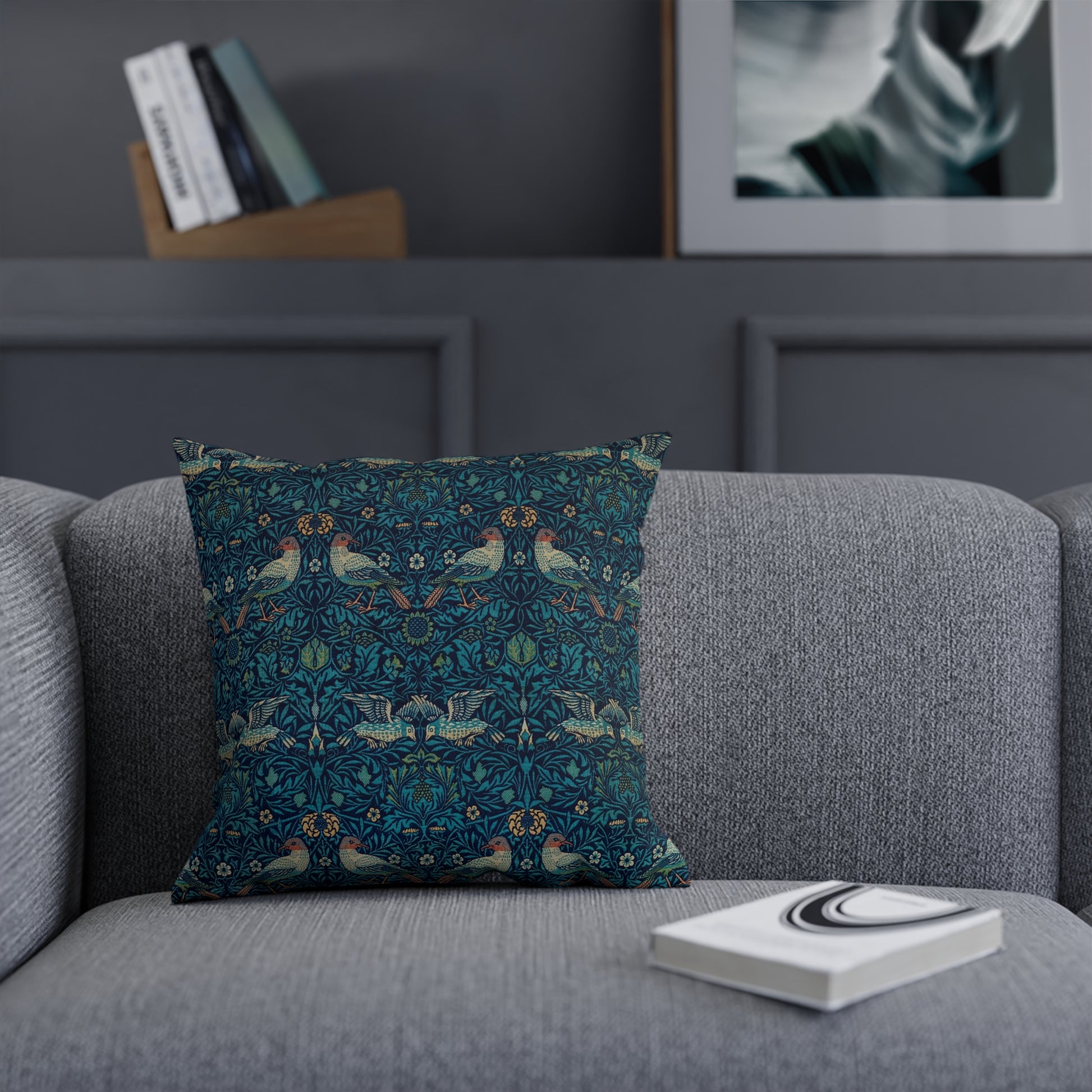 william-morris-cushion-and-cushion-cover-blue-bird-tapestry-collection-6