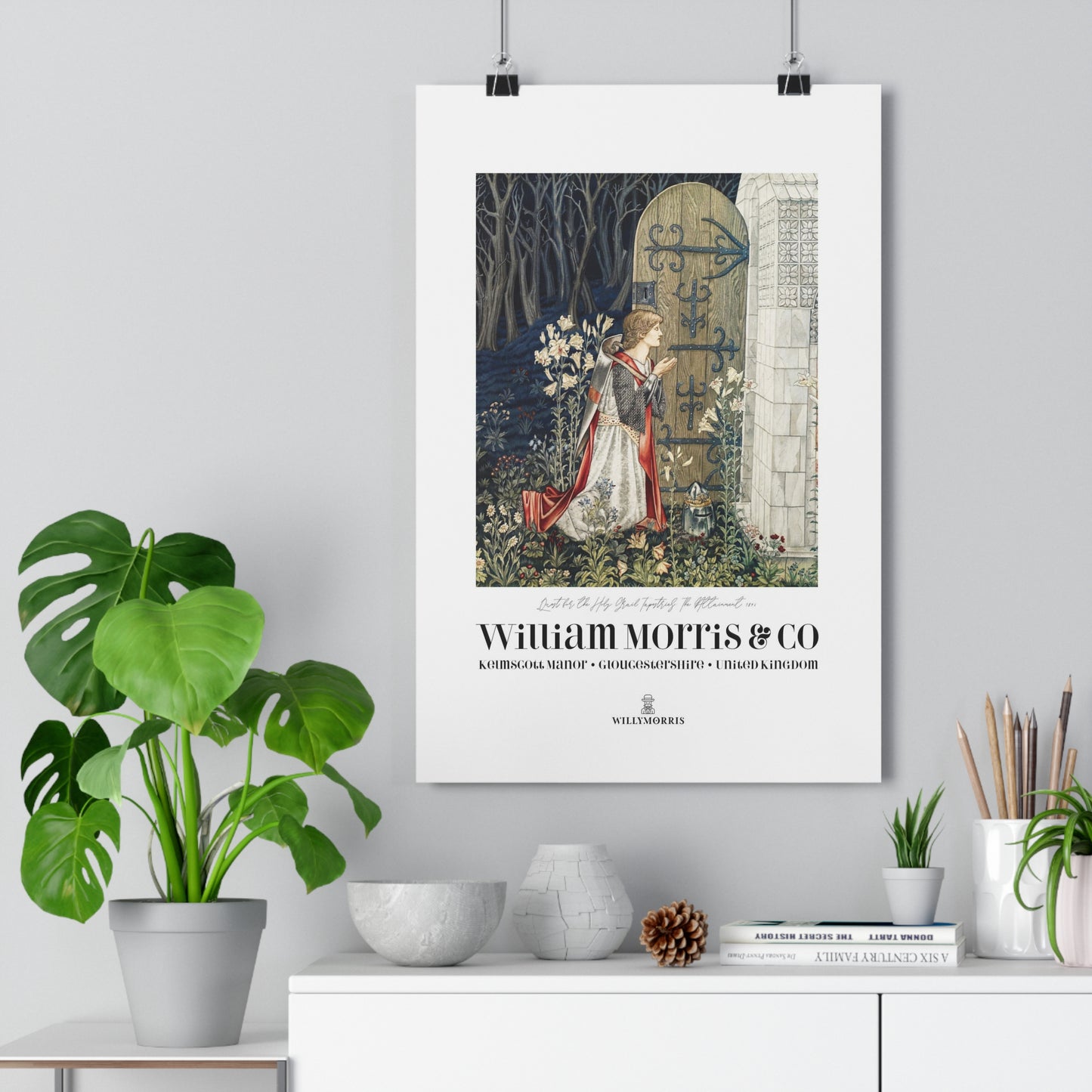 Giclée Art Print inspired by William Morris - Quest for the Holy Grail Collection (Door)