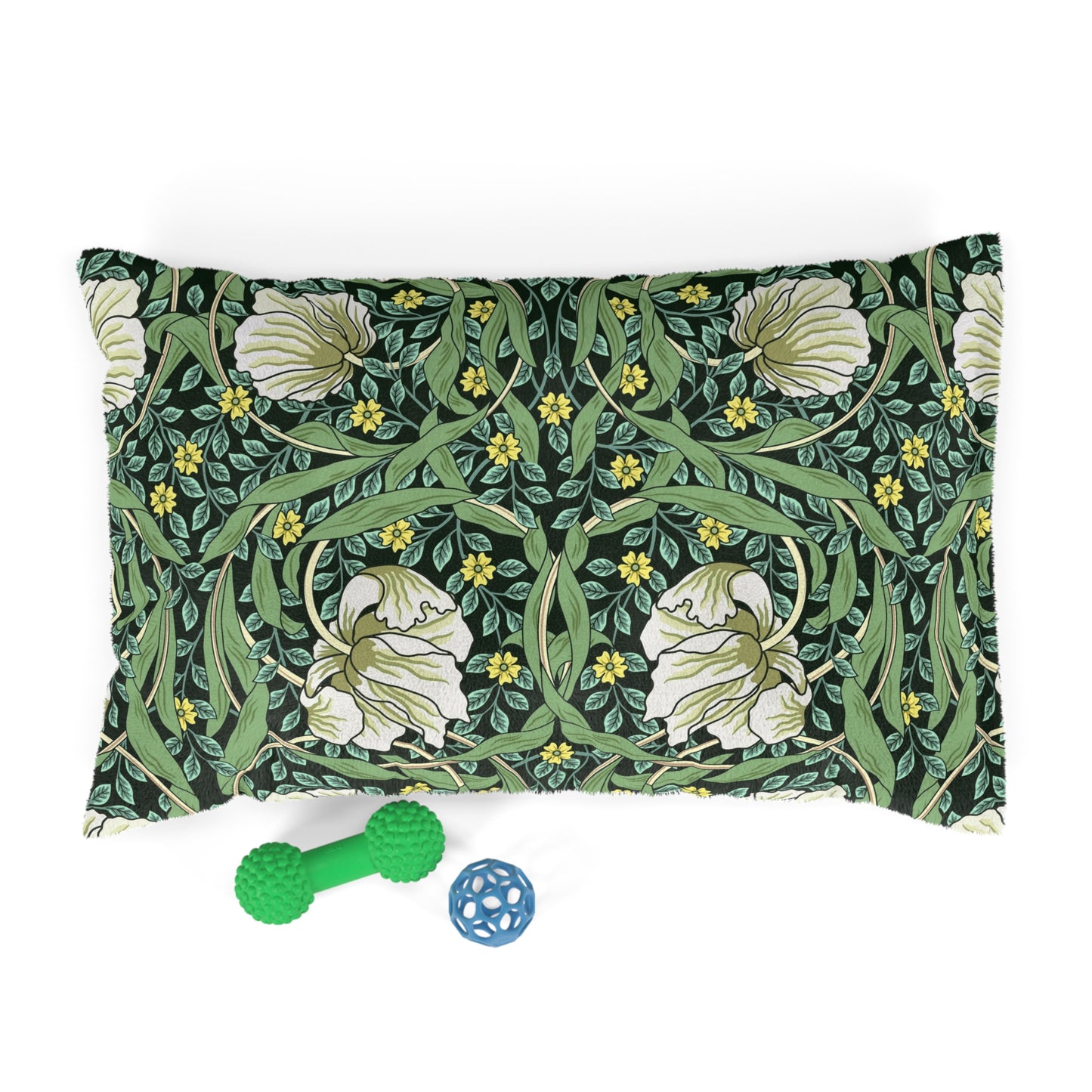 william-morris-co-pet-bed-pimpernel-collection-green-2
