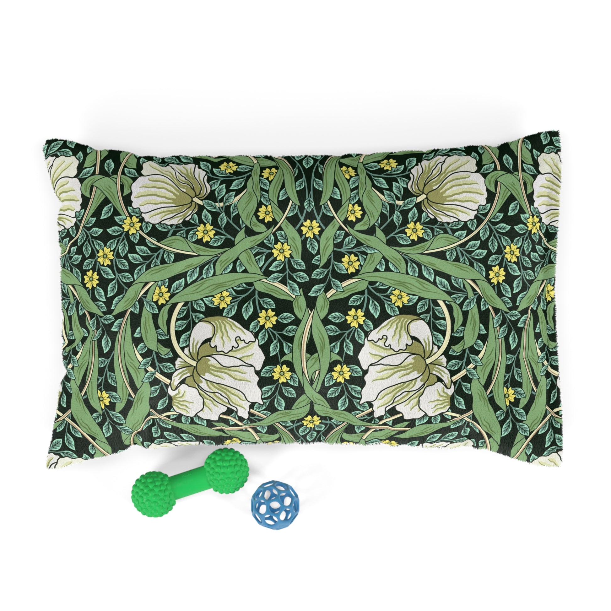 william-morris-co-pet-bed-pimpernel-collection-green-2