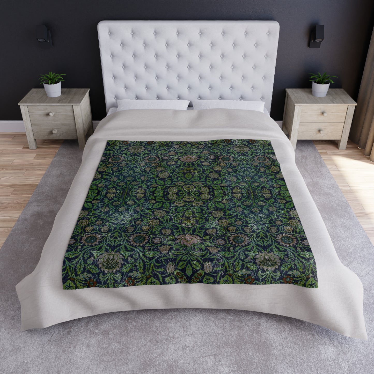 william-morris-co-lush-crushed-velvet-blanket-violet-and-columbine-collection-green-5