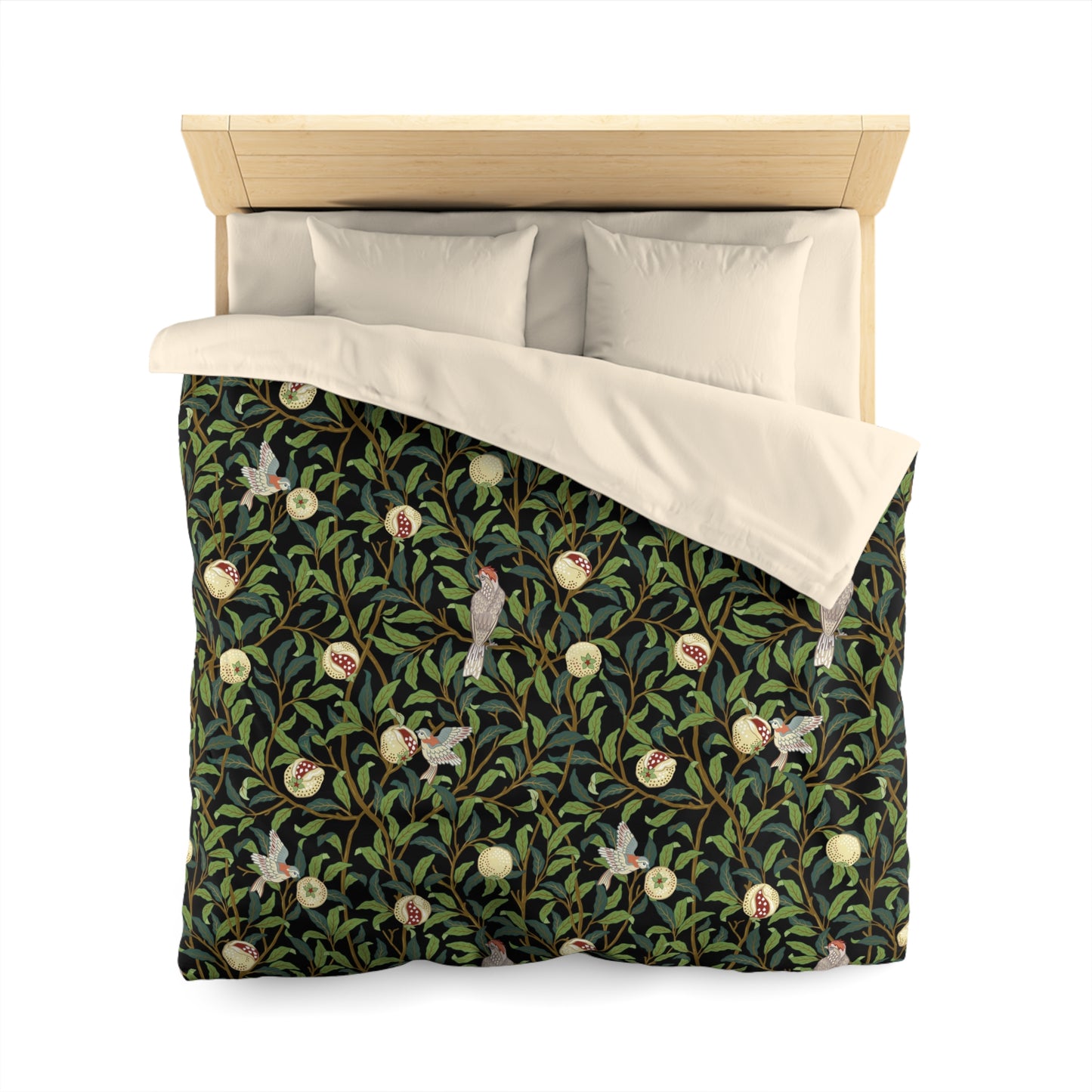 william-morris-co-microfibre-duvet-cover-bird-and-pomegranate-collection-onyx-7