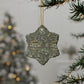 Ceramic Christmas Ornaments inspired by William Morris - Wandle Collection (Grey) - Double Sided Print: 1pc, 3pcs, 5pcs, 10pcs