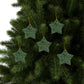 Ceramic Christmas Ornaments inspired by William Morris - Acanthus Collection (Green) - Double Sided Print: 1pc, 3pcs, 5pcs, 10pcs