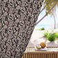 Blackout Window Curtain inspired by William Morris (1 Piece) - Leicester Collection (Mocha)