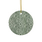 Ceramic Christmas Ornaments inspired by William Morris - Marigold Collection - Double Sided Print: 1pc, 3pcs, 5pcs, 10pcs