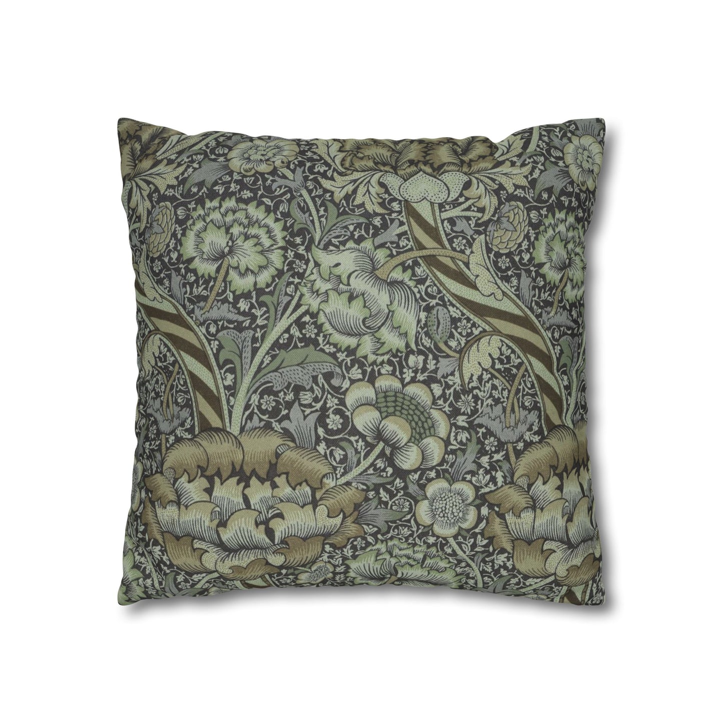 Cushion Cover inspired by William Morris - Wandle Collection (Grey)