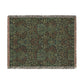 Woven Cotton Blanket inspired by William Morris - Flower Garden Collection