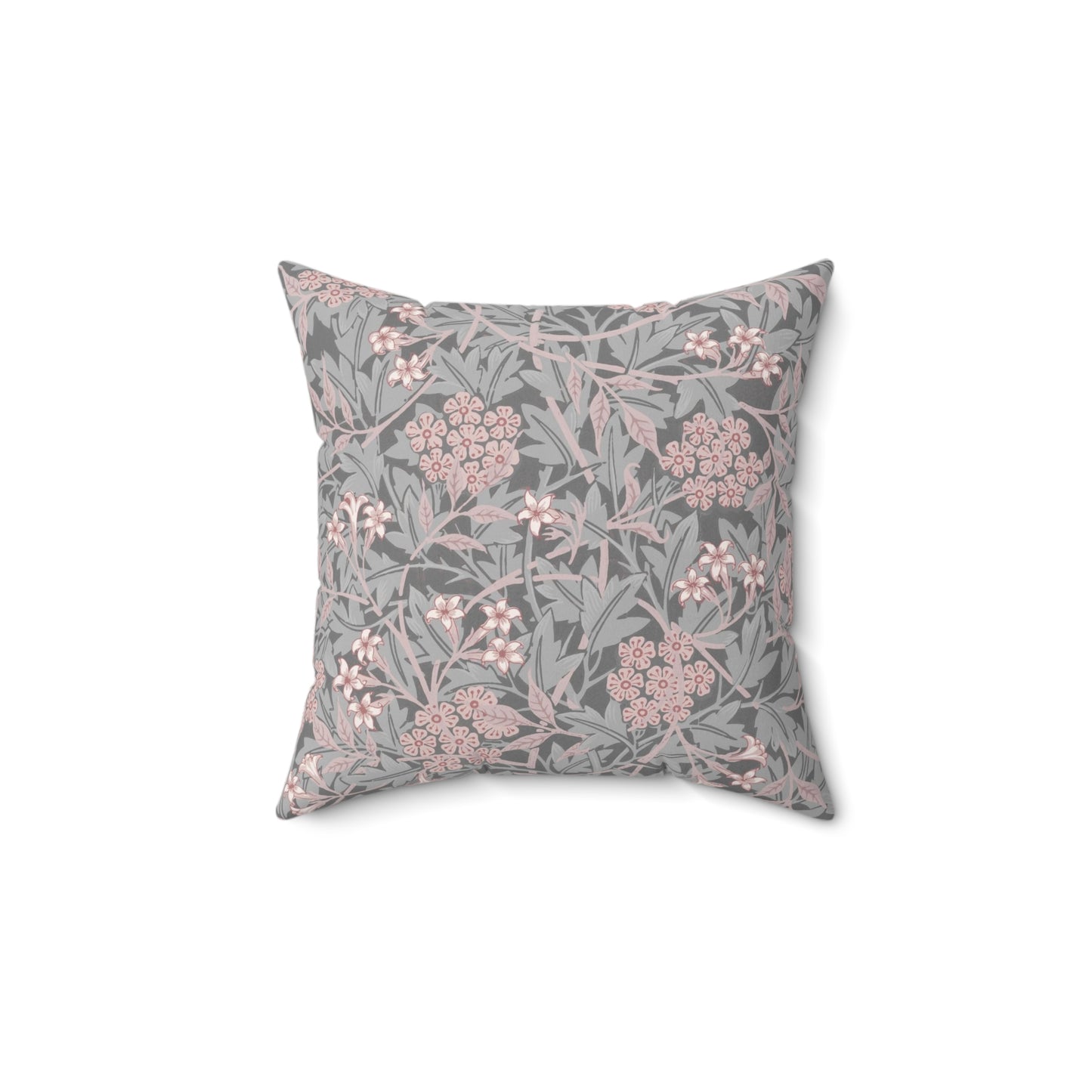 Faux Suede Cushion inspired by William Morris -