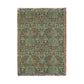 Woven Cotton Blanket inspired by William Morris - Flower Garden Collection