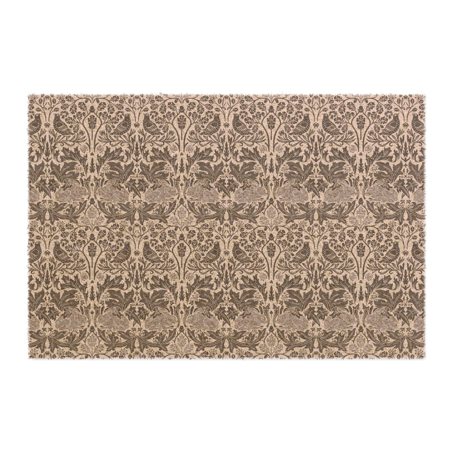 Coconut Coir Doormat inspired by William Morris - Brer Rabbit Collection (Grey)