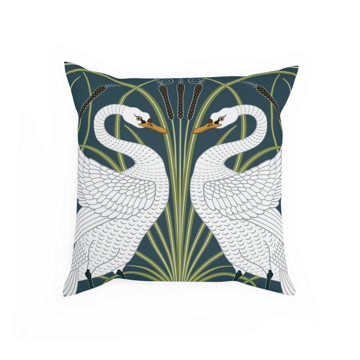 Cotton Drill Cushion inspired by William Morris -