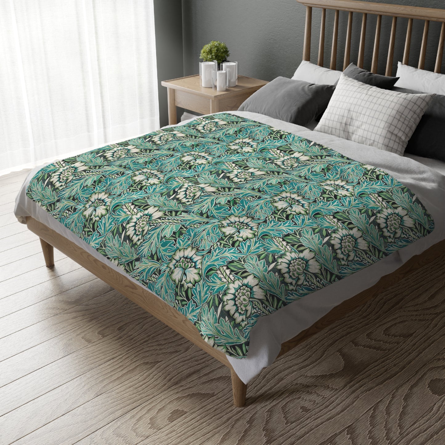 william-morris-co-luxury-velveteen-minky-blanket-two-sided-print-anemone-collection-14