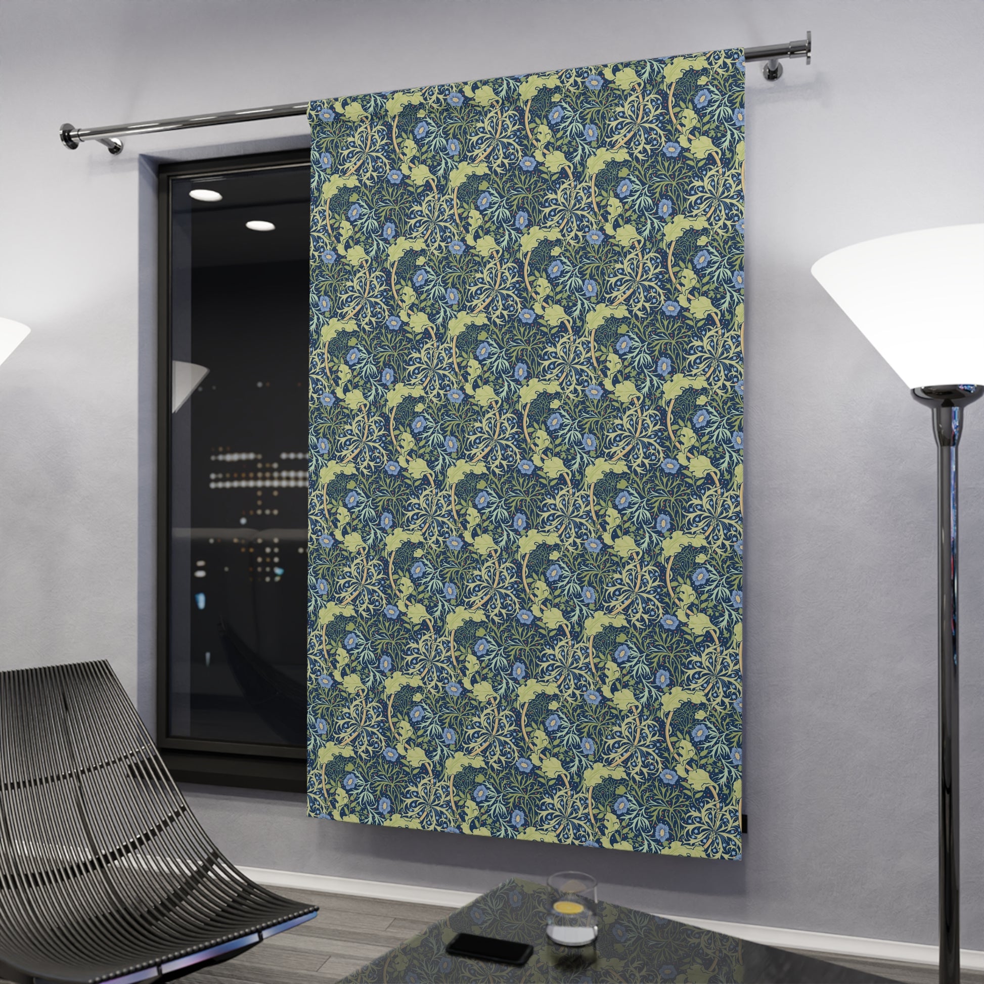 william-morris-co-blackout-window-curtain-1-piece-seaweed-collection-blue-flower-4