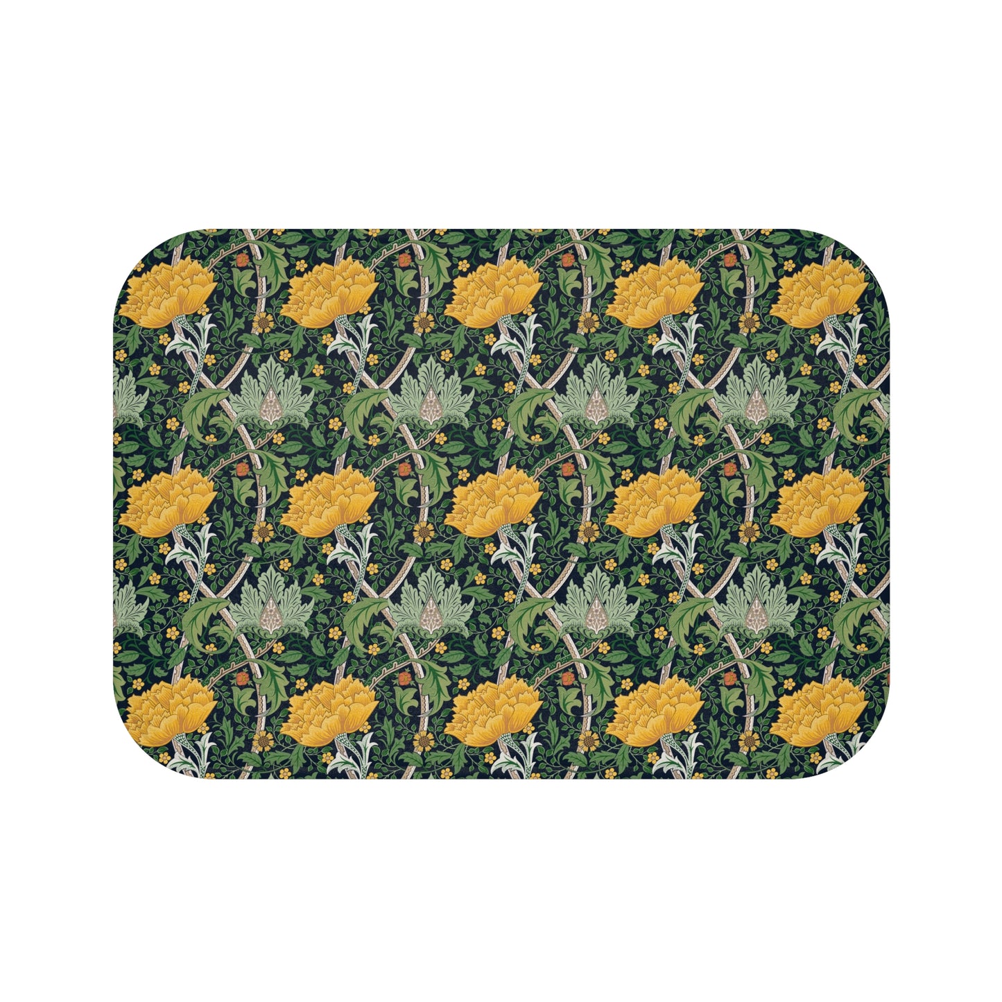 bath-mat-william-morris-chrysanthemum-yellow-1