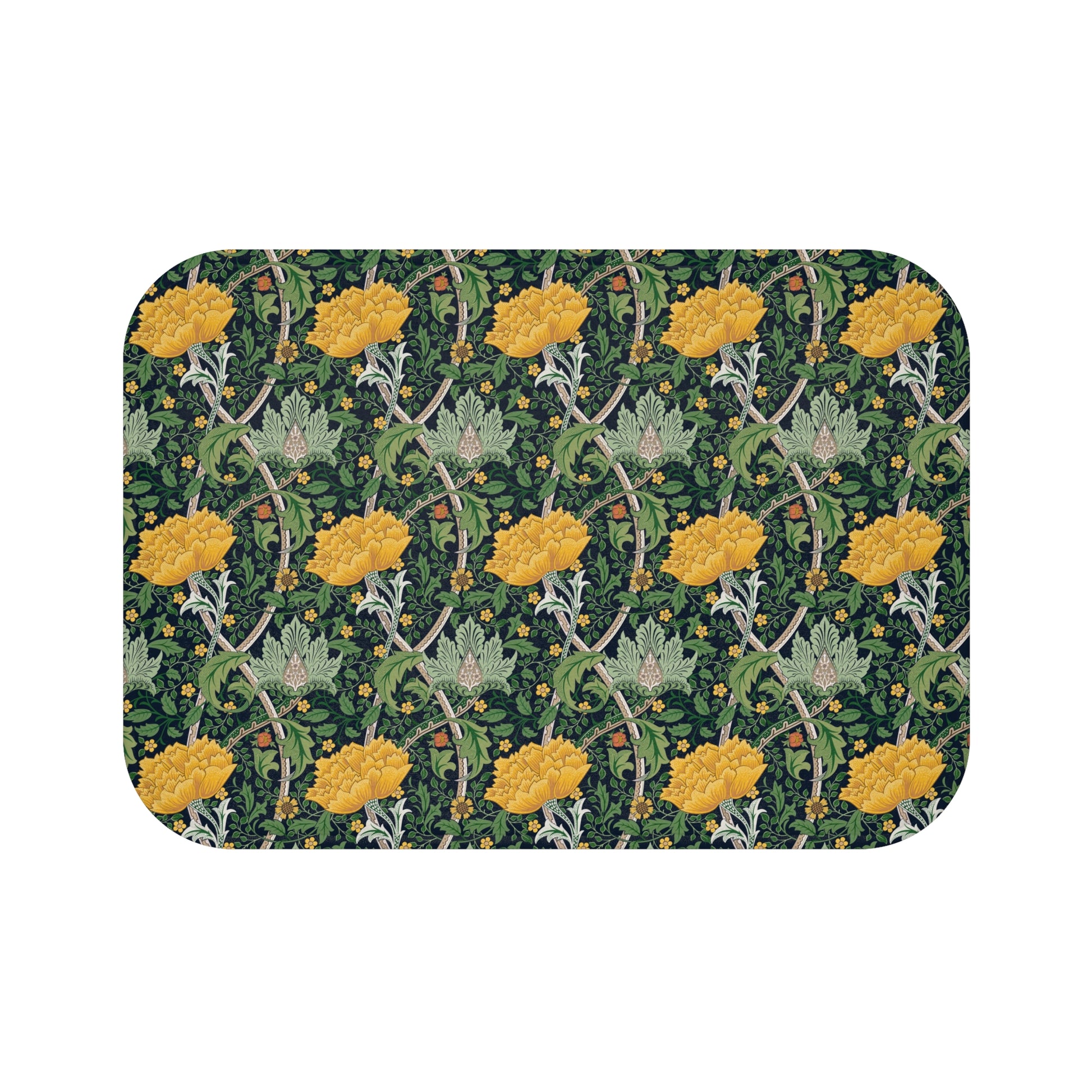 bath-mat-william-morris-chrysanthemum-yellow-1